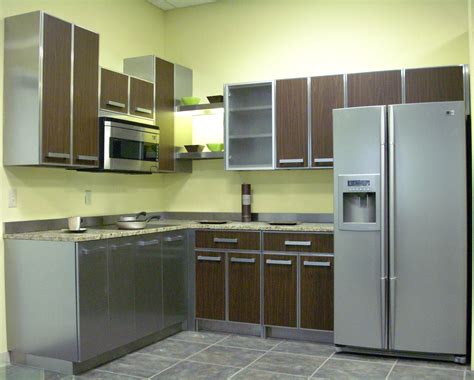 kitchen cabinets in metal chrome or steel|are metal kitchen cabinets good.